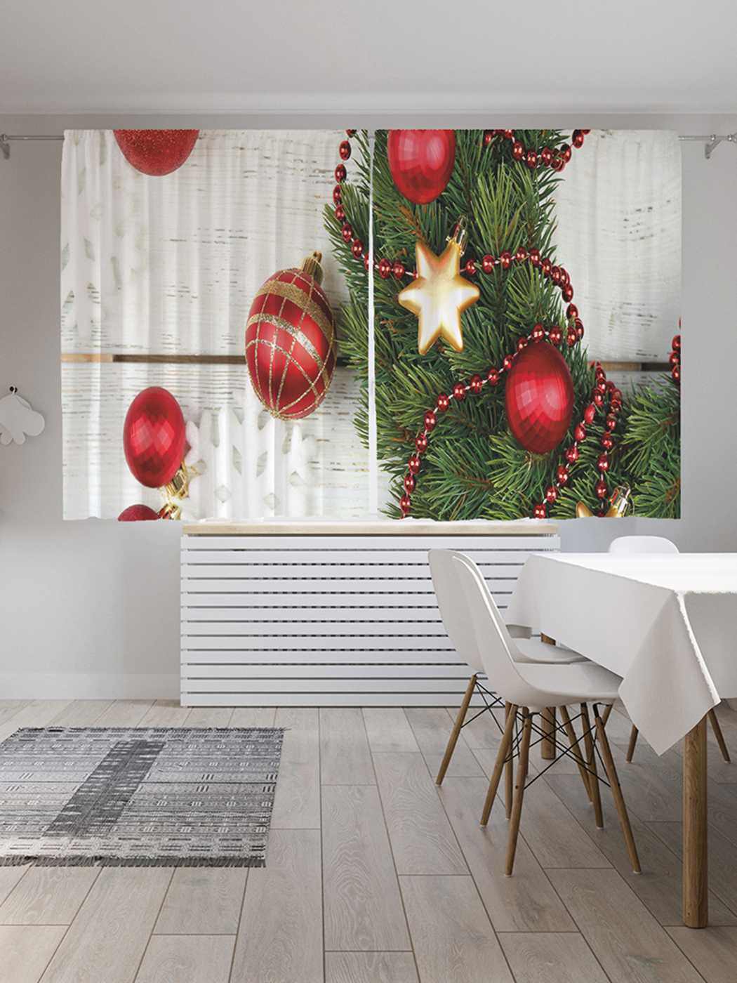 

Шторы JoyArty с фотопечатью "Шарики и звезды на праздник" из сатена, 290х180 см, Шарики и звезды на праздник