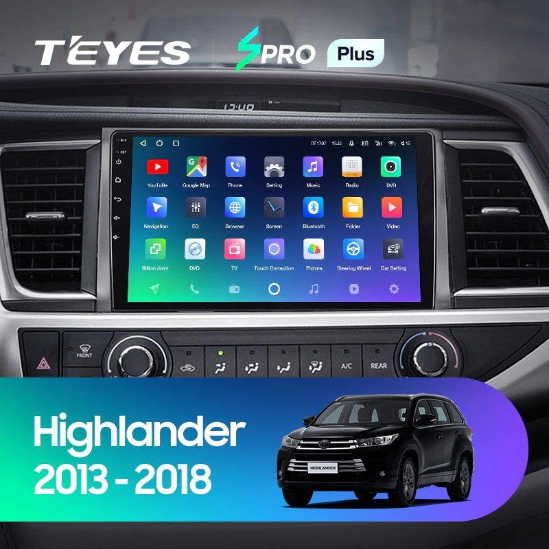 Штатная магнитола Teyes SPRO Plus 6128 Toyota Highlander 3 XU50 2013-2018 3750000₽