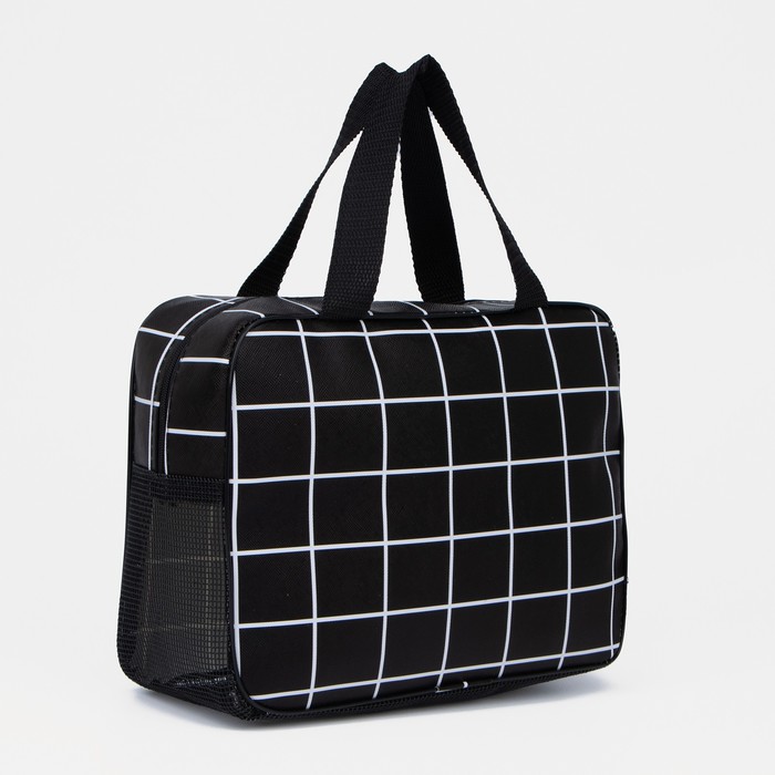 

Косметичка унисекс Sima-land 7635831 черная, Черный, 7635831