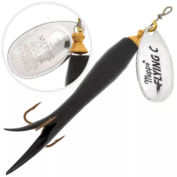 

Блесна Mepps Aglia Flying AG/NOIR 10гр., Черный;серебристый, Aglia Flying