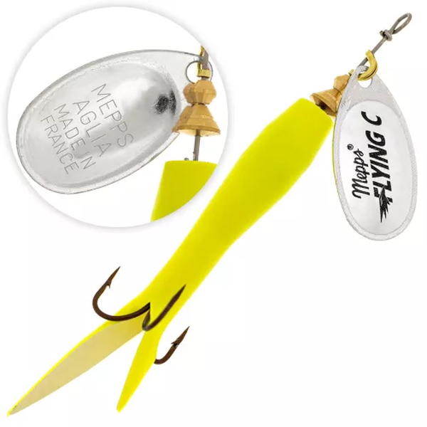 

Блесна Mepps Aglia Flying AG/CHARTR 10гр., Серебристый;желтый, Aglia Flying