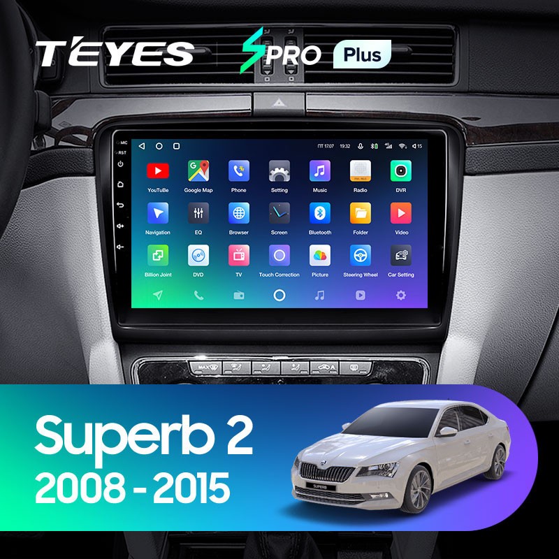 Штатная магнитола Teyes SPRO Plus 6128 Skoda Superb 2 B6 2008-2015 3830000₽