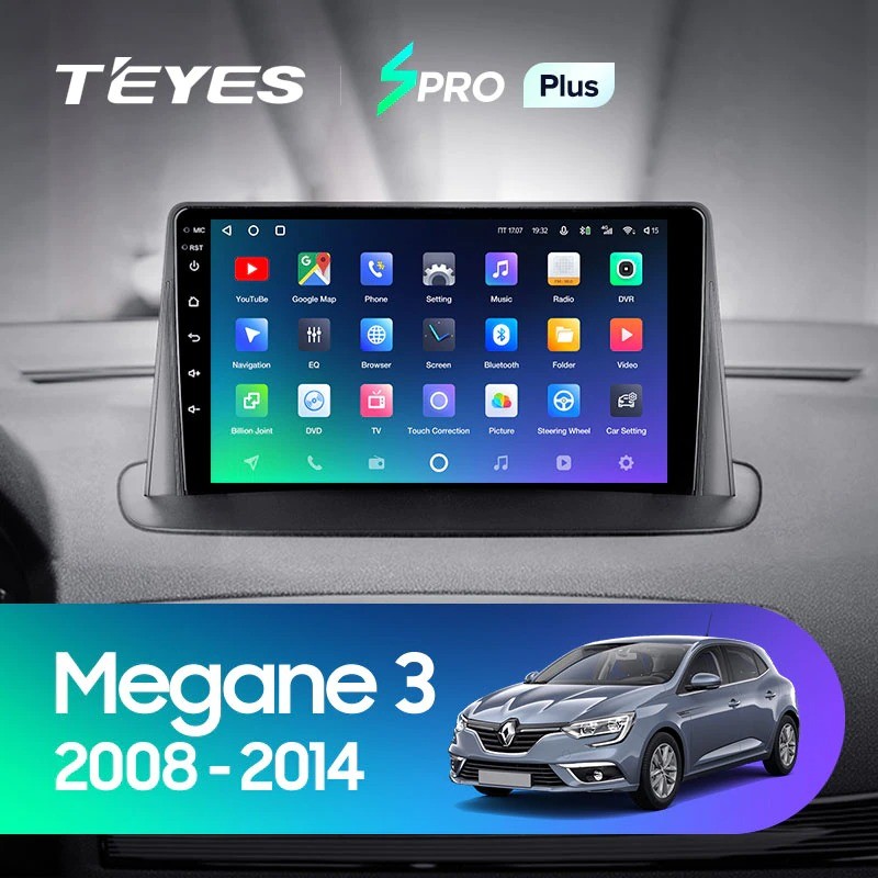 Штатная магнитола Teyes SPRO Plus 6128 Renault Megane 3 2008-2014 3930000₽