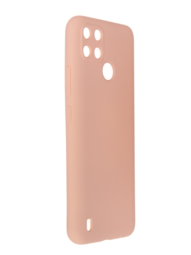 Чехол Pero для Realme C21Y Liquid Silicone Light Pink PCLS-0086-PK