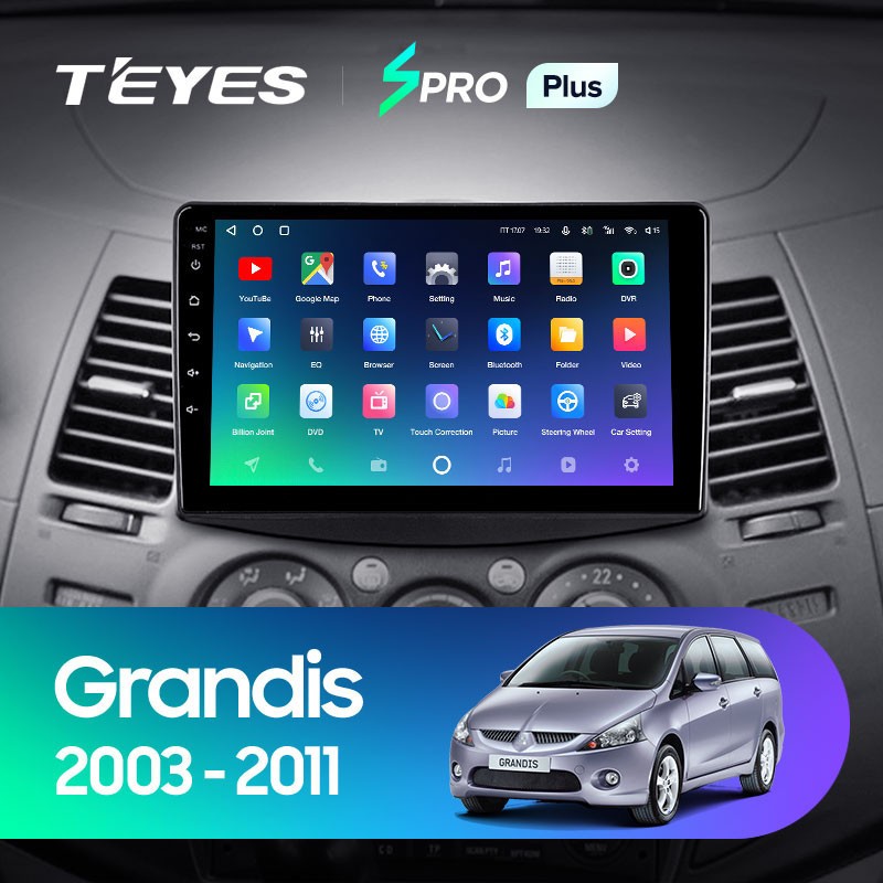 Штатная магнитола Teyes SPRO Plus 6128 Mitsubishi Grandis 1 2003-2010 F1 3800000₽
