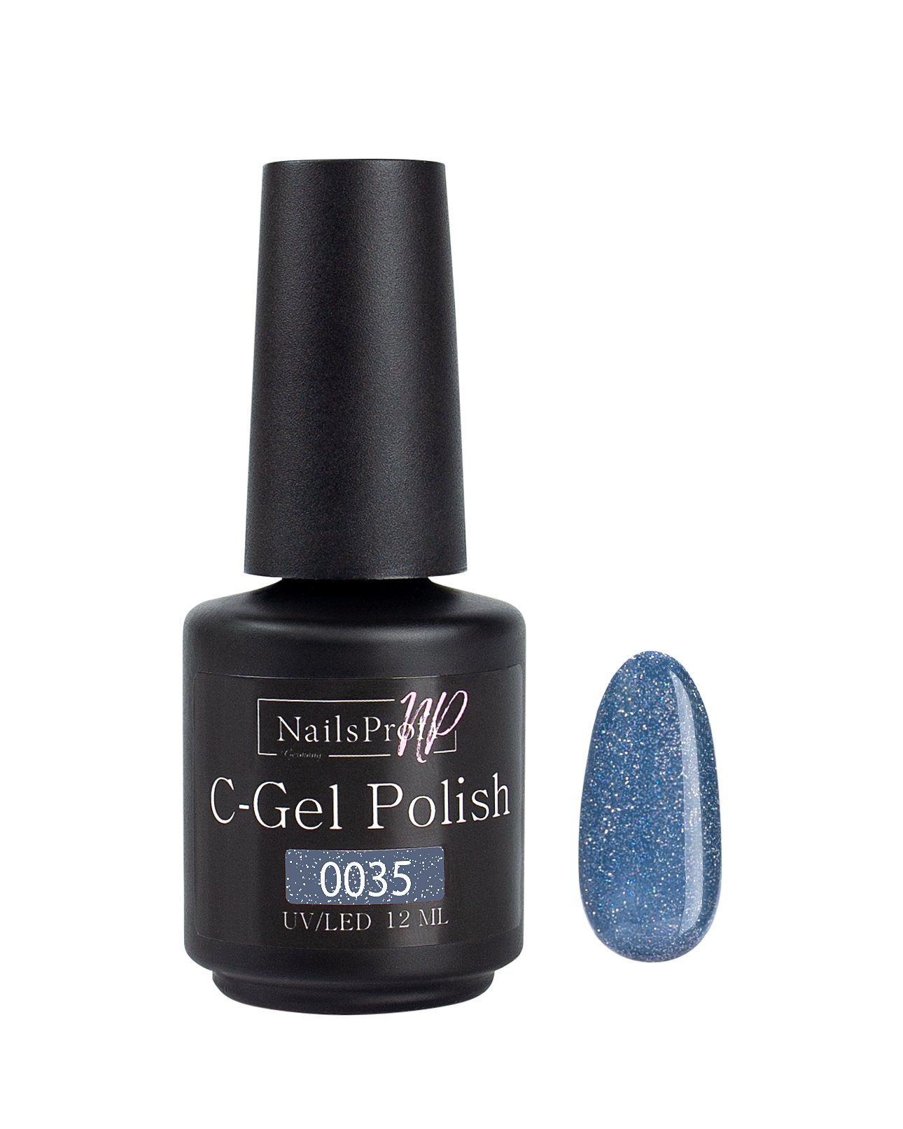 фото Гель лак nailsprofi для ногтей, маникюра, педикюра / c-gel polish-s 0035 - 12 мл