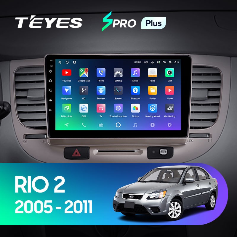Штатная магнитола Teyes SPRO Plus 6128 Kia Rio 2 2005-2011 3660000₽