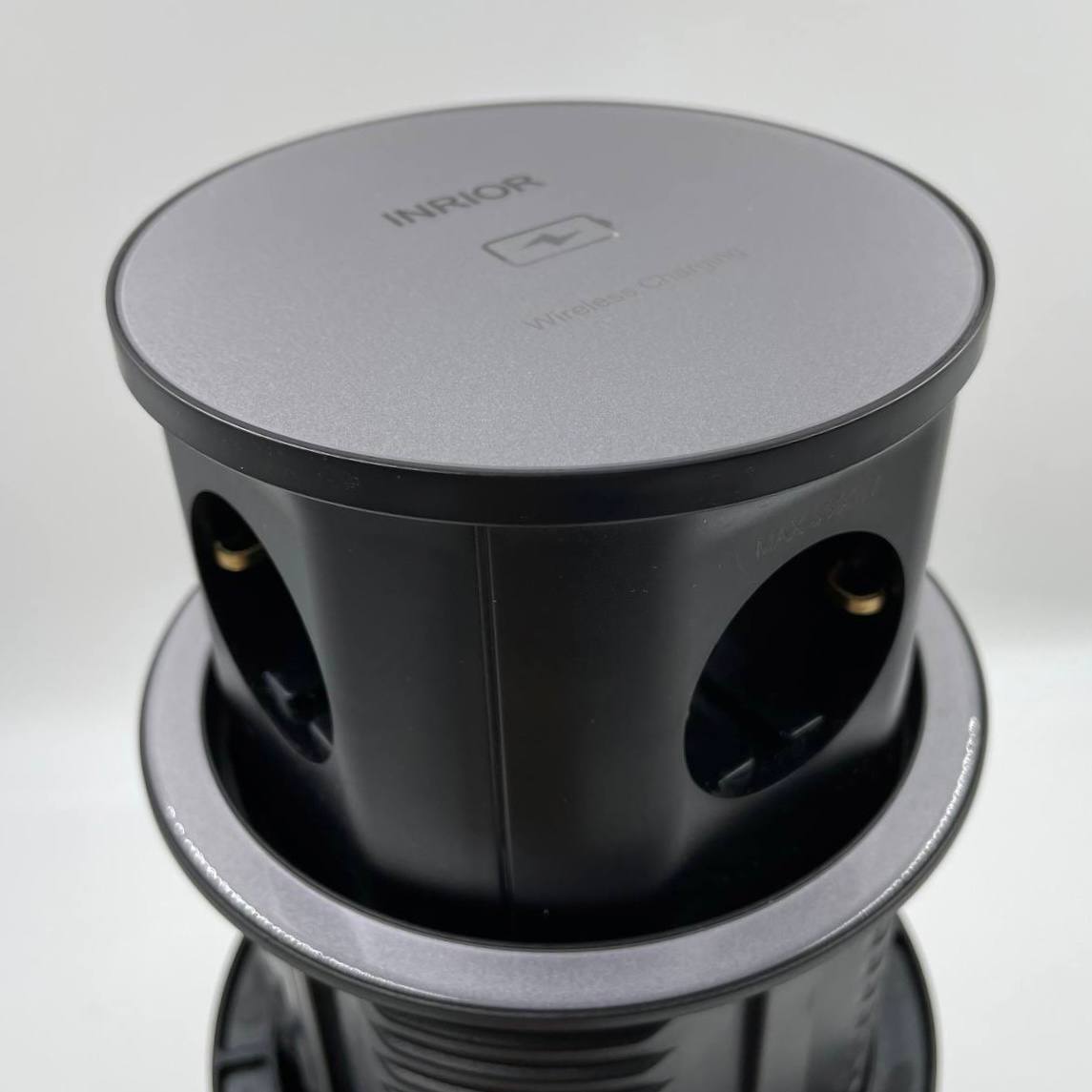 

Встраиваемая выдвижная розетка скрытой установки INRIOR MAC-01-20, Серый;черный, MAC