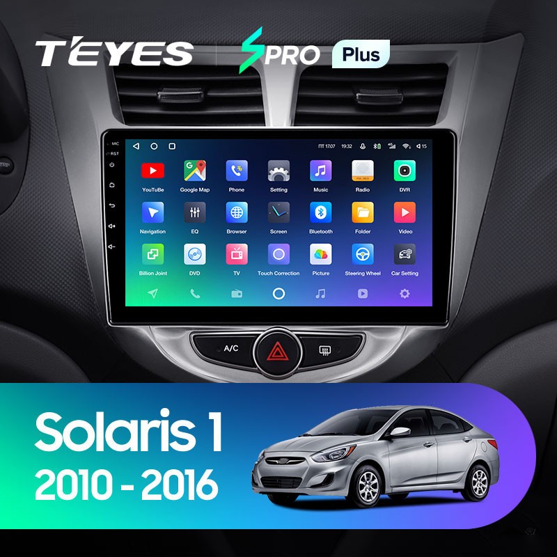 Штатная магнитола Teyes SPRO Plus 6128 Hyundai Solaris 1 2010-2016 3660000₽