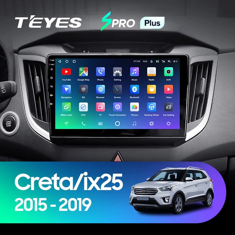 Штатная магнитола Teyes SPRO Plus 6128 Hyundai Creta 2015-2019 3670000₽