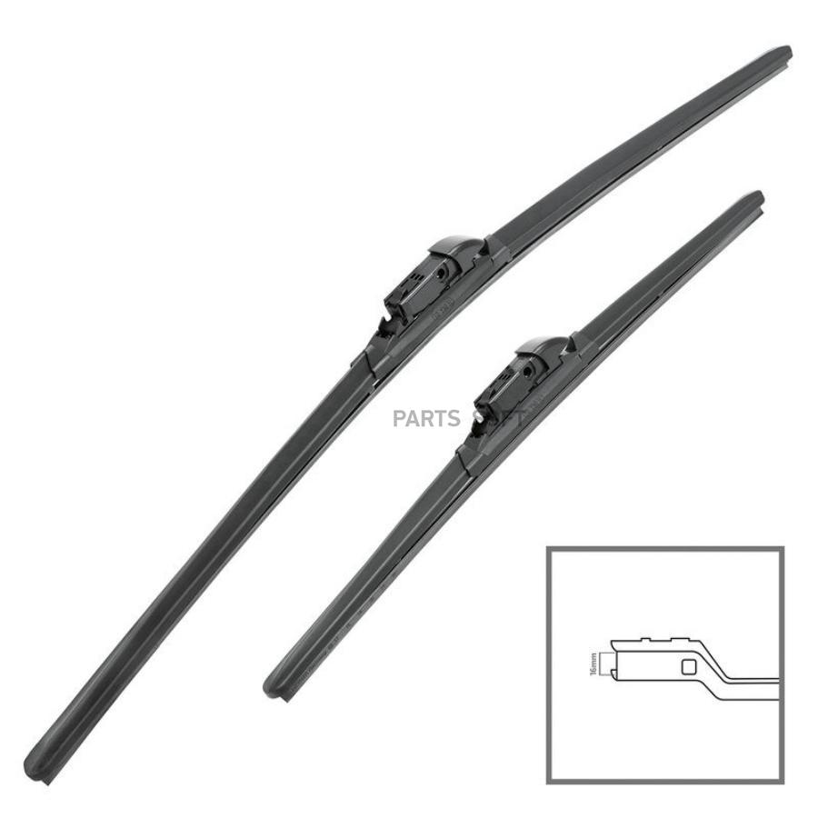 

HEYNER Щётки с/о 600/400мм blade-set HYBRID