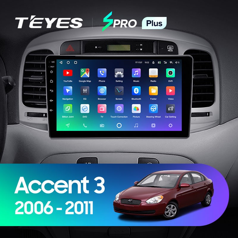 Штатная магнитола Teyes SPRO Plus 6128 Hyundai Accent 3 2006-2011 3630000₽
