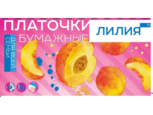 

Платочки "Лилия" Персик 2сл 10л*10шт 24 в тр.уп. 1067