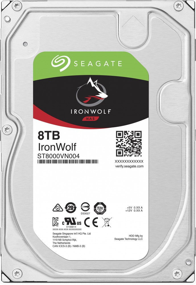 фото Внешний жесткий диск seagate 3.5" 8tb ironwolf nas hdd (st8000vn004)