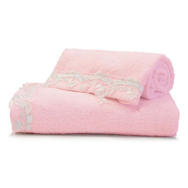 Полотенце банное «Lace» (Лейс), розовый, размер 70х140 см.