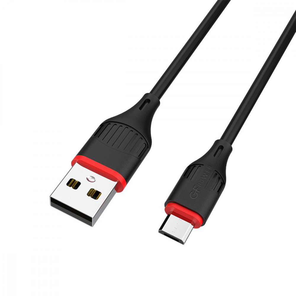 Кабель GFPower GF-17M Micro USB - USB 1 м, черный