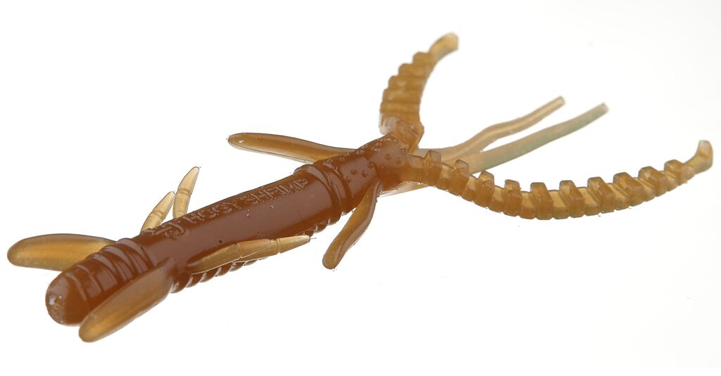 

Силиконовая приманка Lucky John Pro Series Hogy Shrimp 89 мм, S18, 5 шт., Коричневый, Pro Series Hogy Shrimp