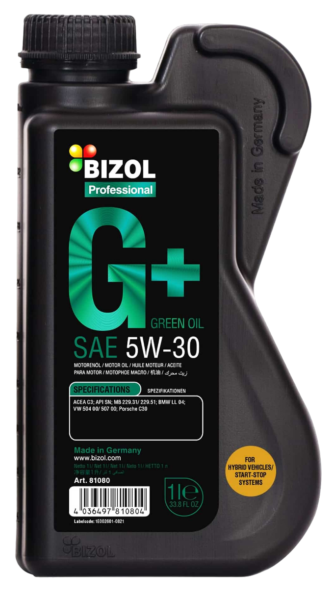 Моторное масло BIZOL Green Oil синтетическое 5W40 1л