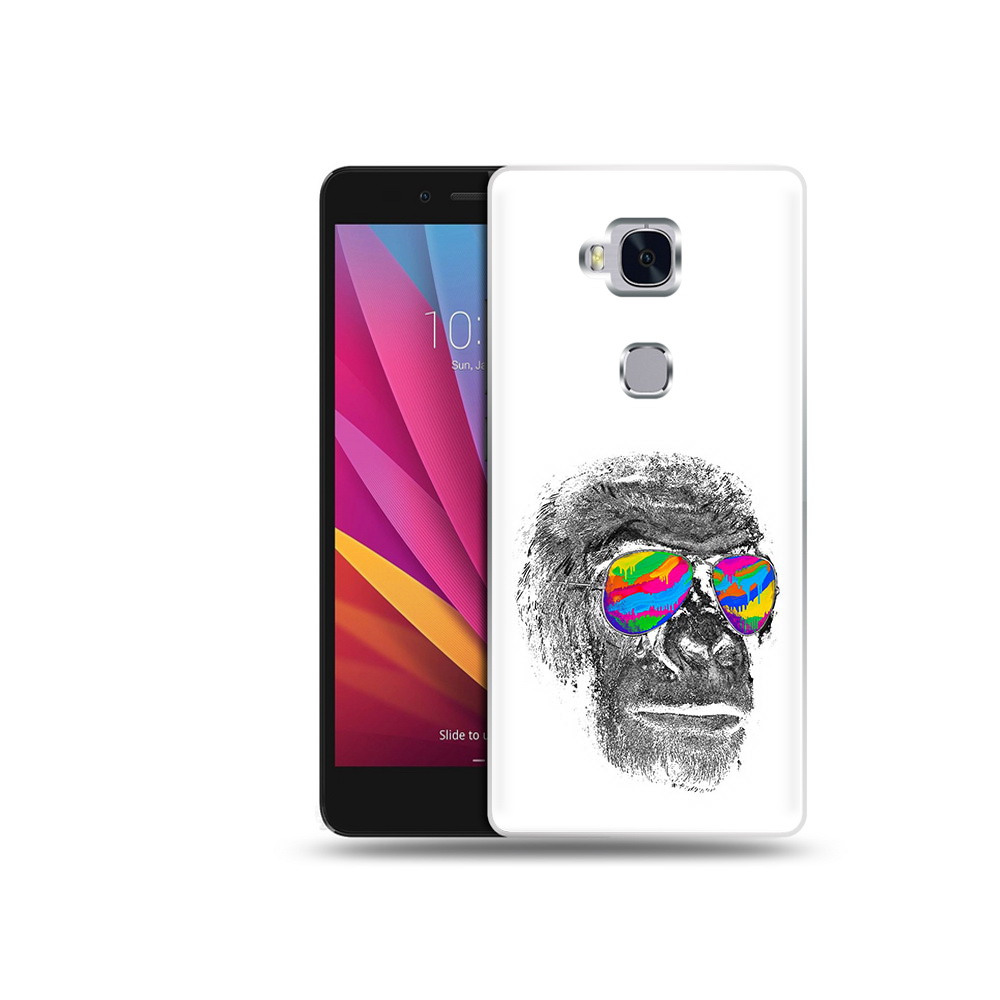 

Чехол MyPads Tocco для Honor 5X крутая обезьяна в очках (PT24996.45.422), Прозрачный, Tocco