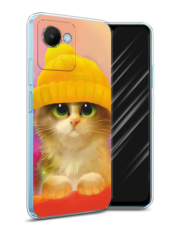 

Чехол Awog на Realme C30S 4G "Котенок в желтой шапке", Желтый, 2511650-2