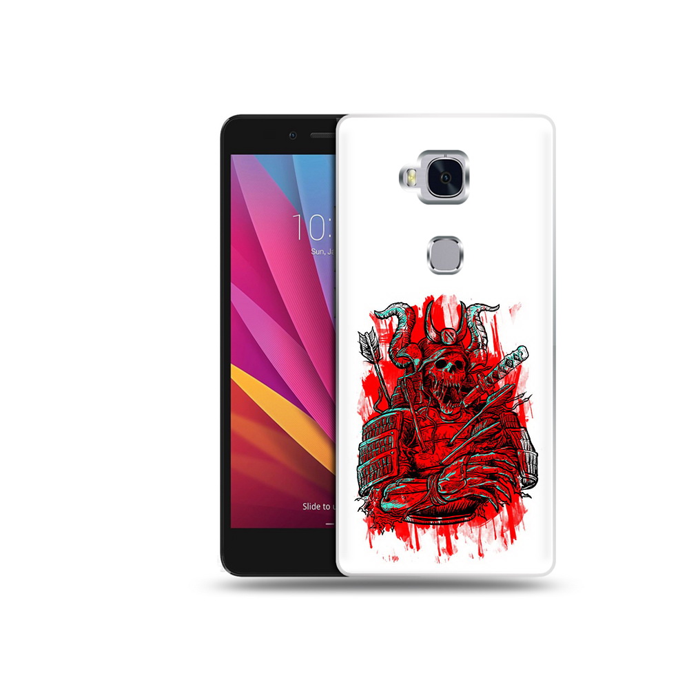 

Чехол MyPads Tocco для Honor 5X красный скелет воин (PT24996.45.413), Прозрачный, Tocco