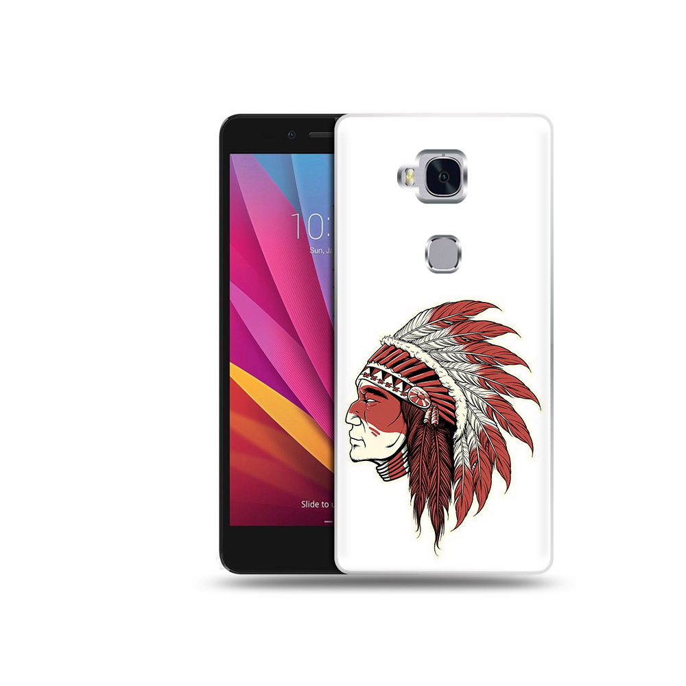 

Чехол MyPads Tocco для Honor 5X красный индеец (PT24996.45.411), Прозрачный, Tocco
