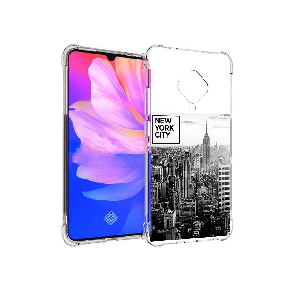 

Чехол MyPads Tocco для Vivo V17 черно белый ньюерк (PT147343.378.686), Прозрачный, Tocco
