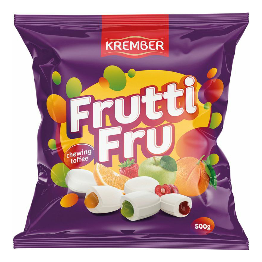 

Конфеты жевательные Krember Frutti Fru с фруктовой начинкой 500 г