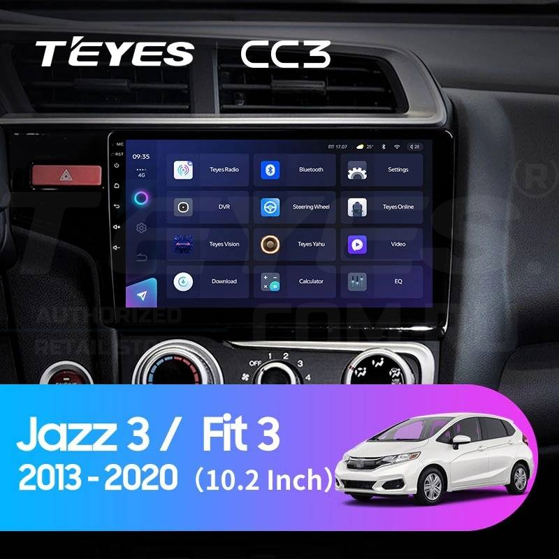 Штатная магнитола Teyes CC3 432 Honda Fit 3 2013-2020 Тип-B 36000₽