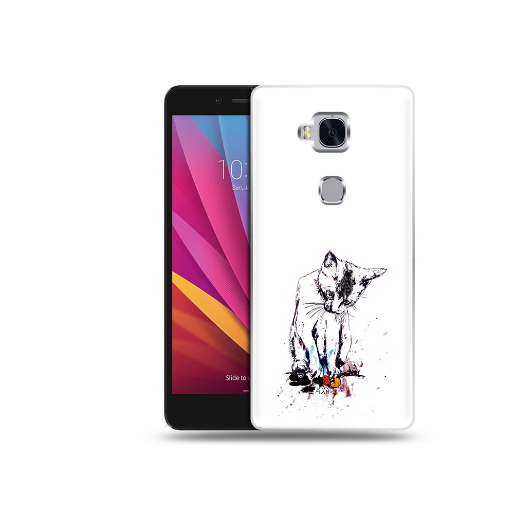 

Чехол MyPads Tocco для Honor 5X кот и микки (PT24996.45.399), Прозрачный, Tocco