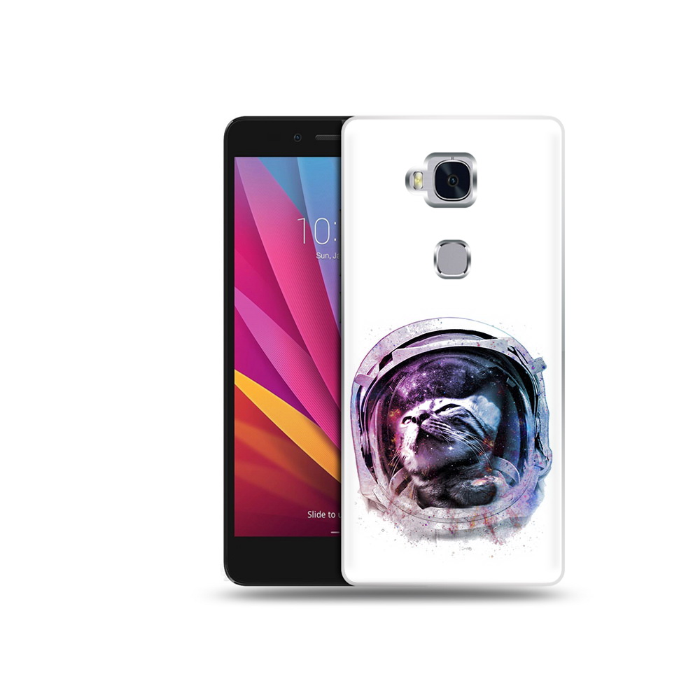 

Чехол MyPads Tocco для Honor 5X кот в шлеме (PT24996.45.396), Прозрачный, Tocco