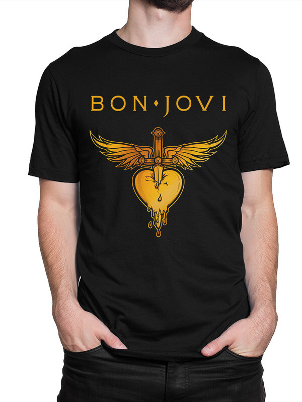 фото Футболка мужская design heroes bon jovi черная xs