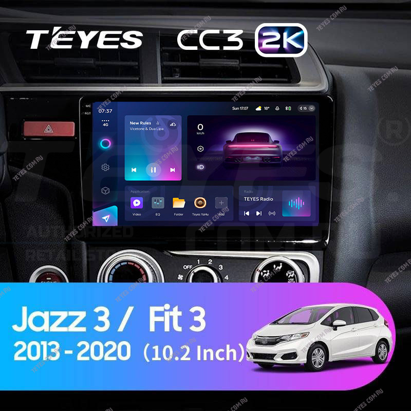 

Штатная магнитола Teyes CC3 2K 4/32 Honda Fit 3 (2013-2020) Тип-A, CC3 2K