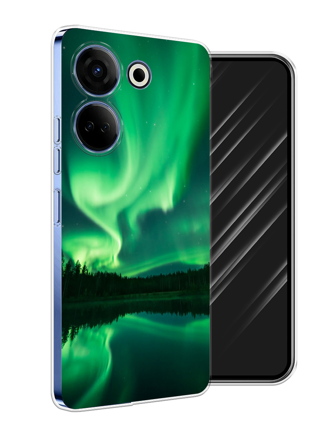 

Чехол Awog на Tecno Camon 20 "Ночные пейзажи 7", Зеленый;черный