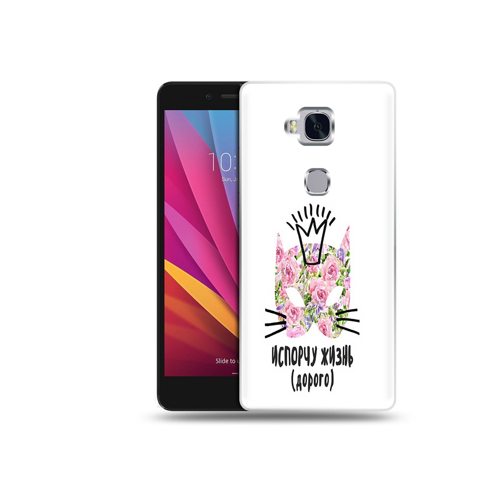 

Чехол MyPads Tocco для Honor 5X испорчу жизнь дорого (PT24996.45.380), Прозрачный, Tocco