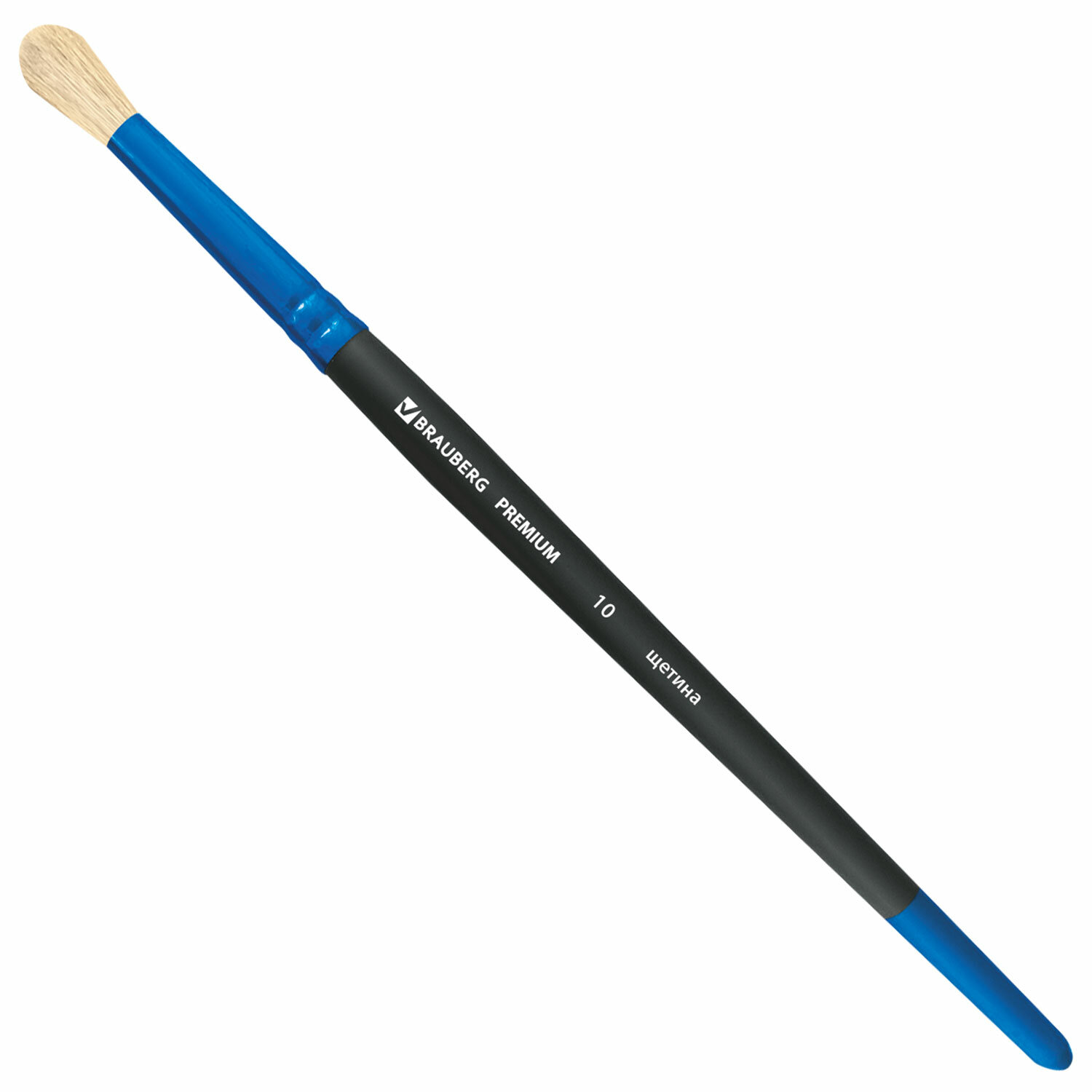 

Кисть щетина, круглая № 10, Brauberg PREMIUM, 200993, 15 шт