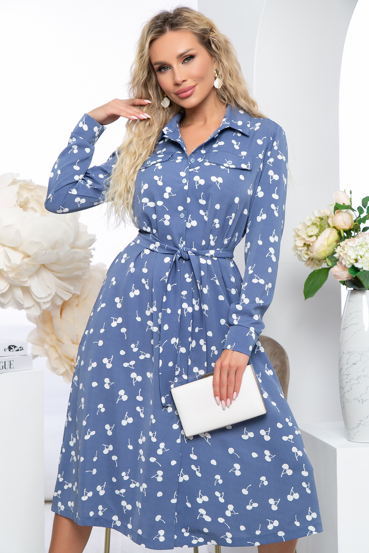 

Платье женское LT Collection Мона синее 44 RU, Синий, Мона