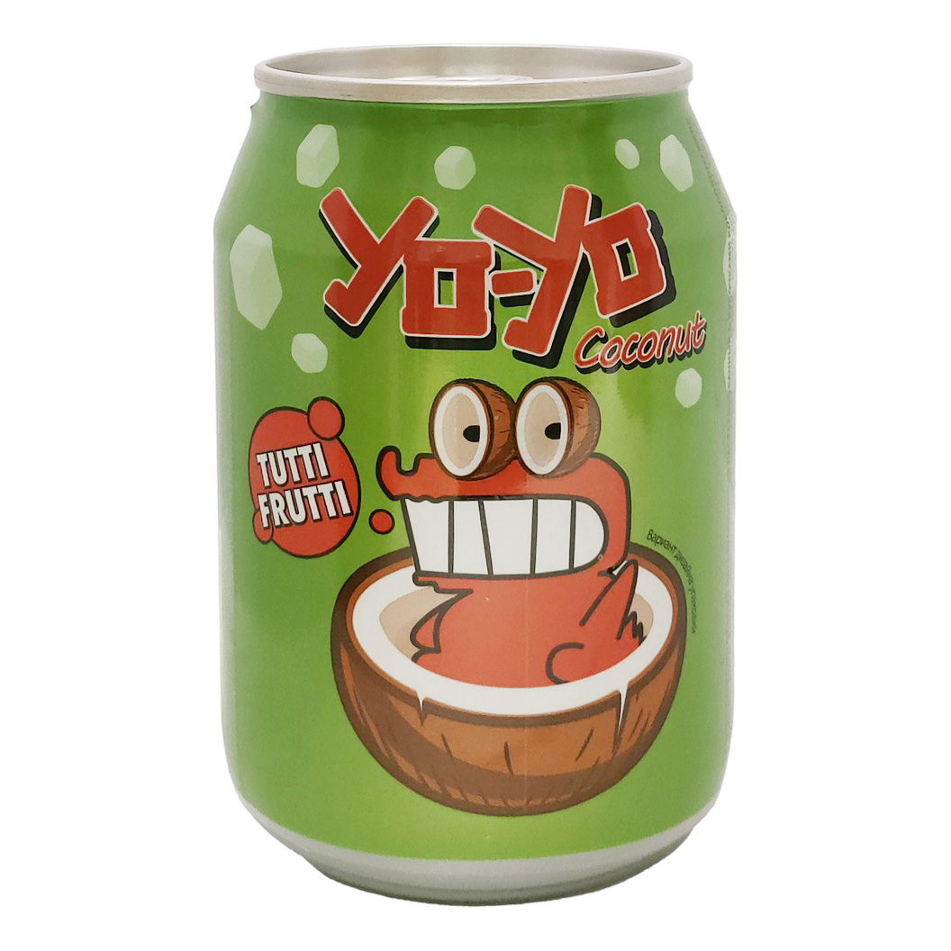 Напиток сокосодержащий Moon Berry Yo-Yo тутти фрутти с кусочками кокосового желе 0,24 л