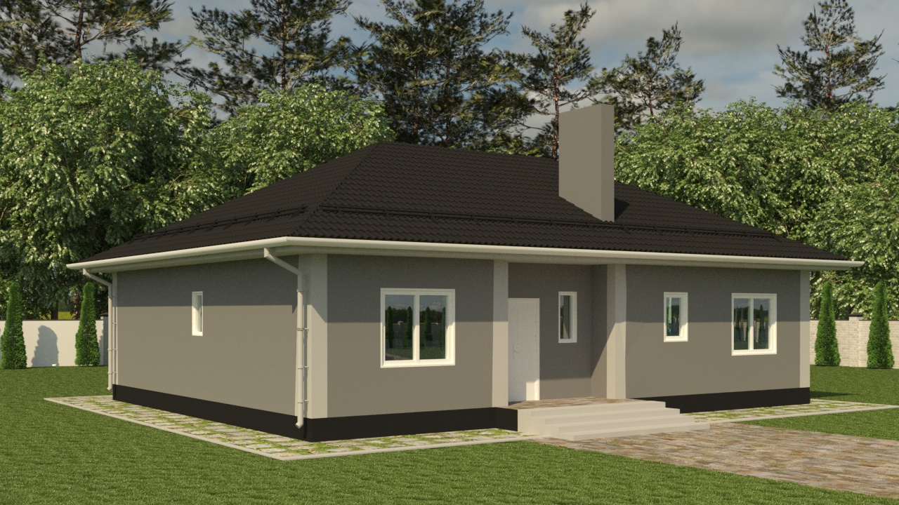 Проект жилого дома STROY-RZN 11-0061 (123,33 м2, 13,62-10,84 м)