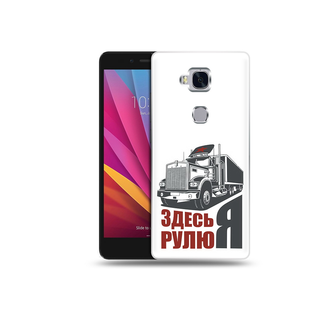 

Чехол MyPads Tocco для Honor 5X здесь я рулю (PT24996.45.355), Прозрачный, Tocco