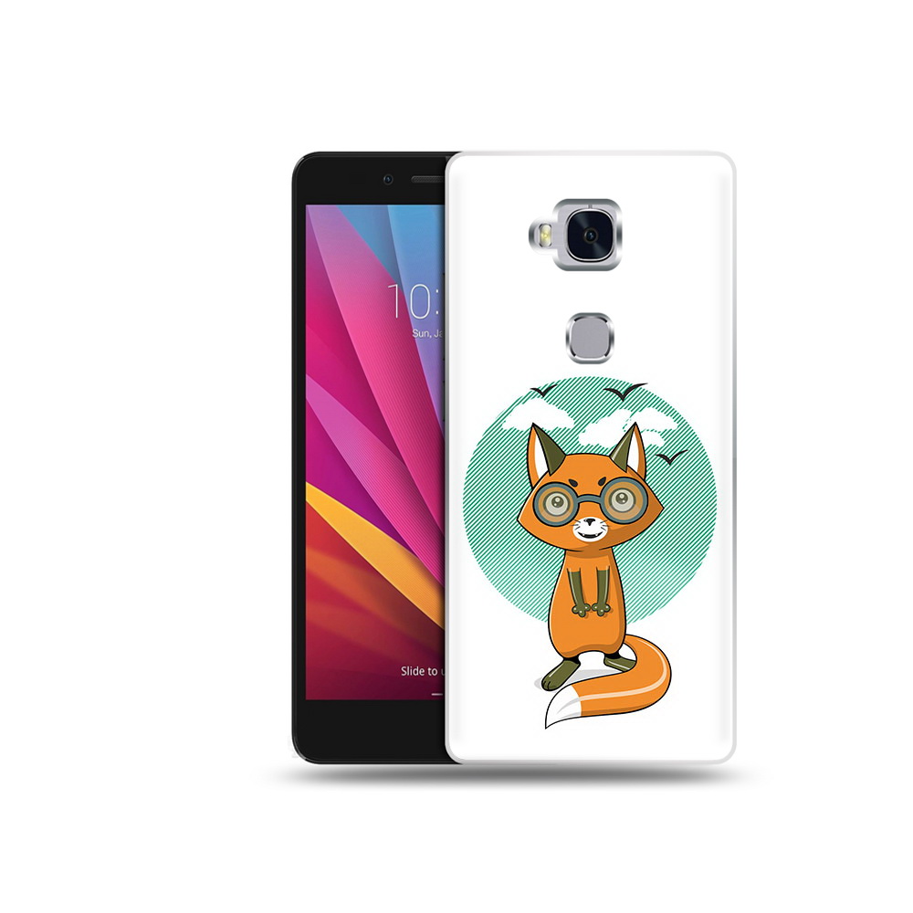 

Чехол MyPads Tocco для Honor 5X задумчивая лиса (PT24996.45.348), Прозрачный, Tocco