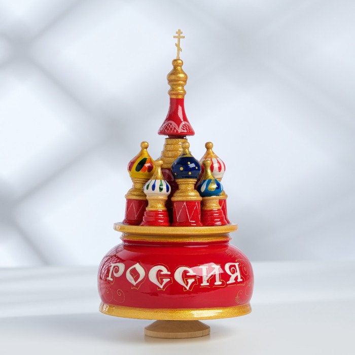 

Сувенир музыкальный Храм, Россия ручная роспись, Разноцветный