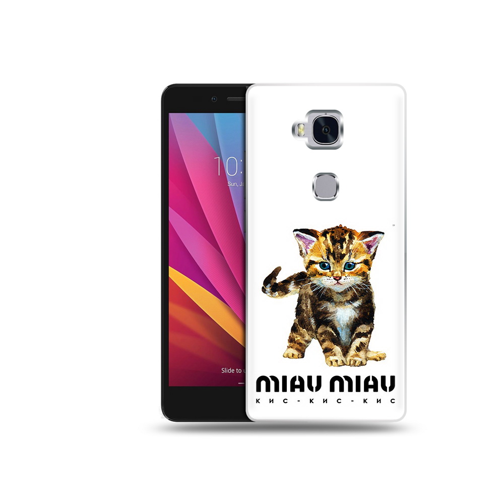 

Чехол MyPads Tocco для Honor 5X Бренд miau miau (PT24996.45.34), Прозрачный, Tocco