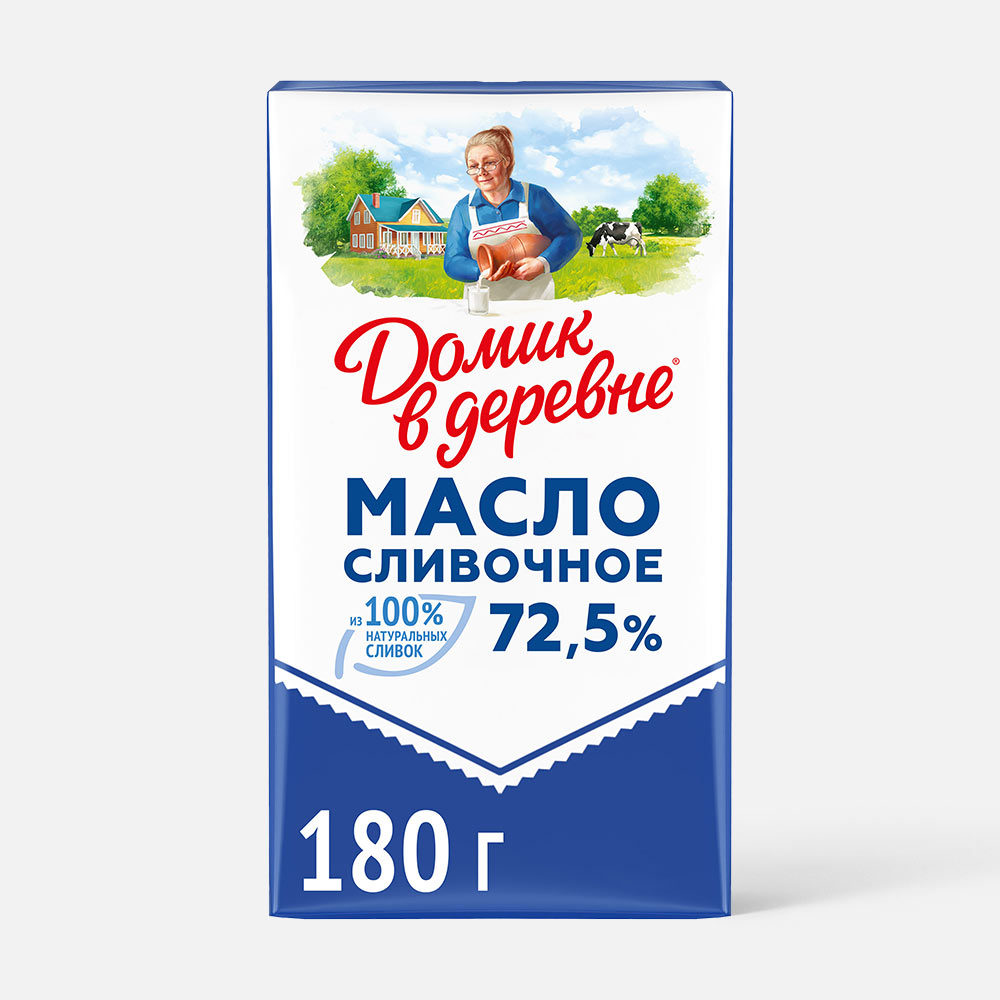 Сливочное масло Домик в деревне 72,5% БЗМЖ 180 г