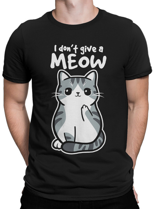 фото Футболка мужская design heroes котик - i don't give a meow черная l