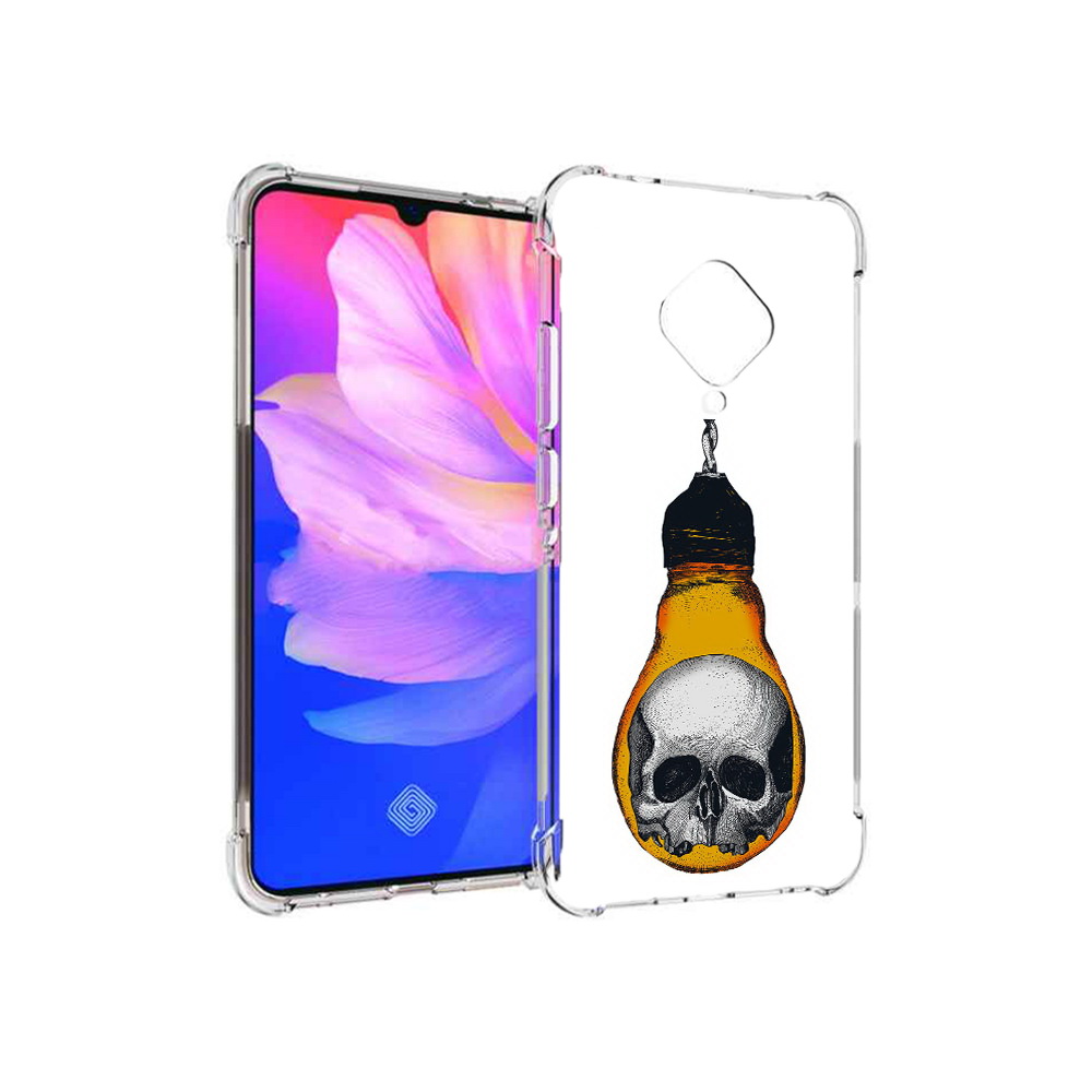 

Чехол MyPads Tocco для Vivo V17 череп в лампочке (PT147343.378.676), Прозрачный, Tocco