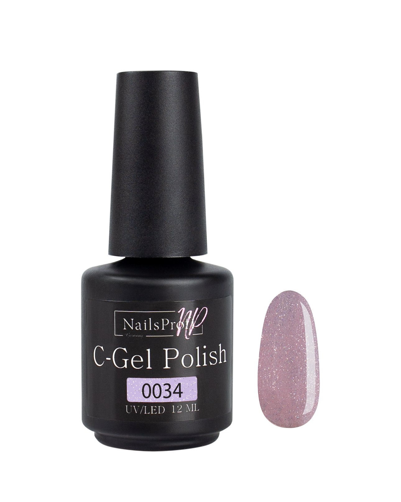 фото Гель лак nailsprofi для ногтей, маникюра, педикюра / c-gel polish-s 0034 - 12 мл