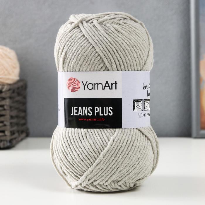 

Пряжа "Jeans plus" 55% хлопок, 45% акрил 160м/100гр (49 серый)