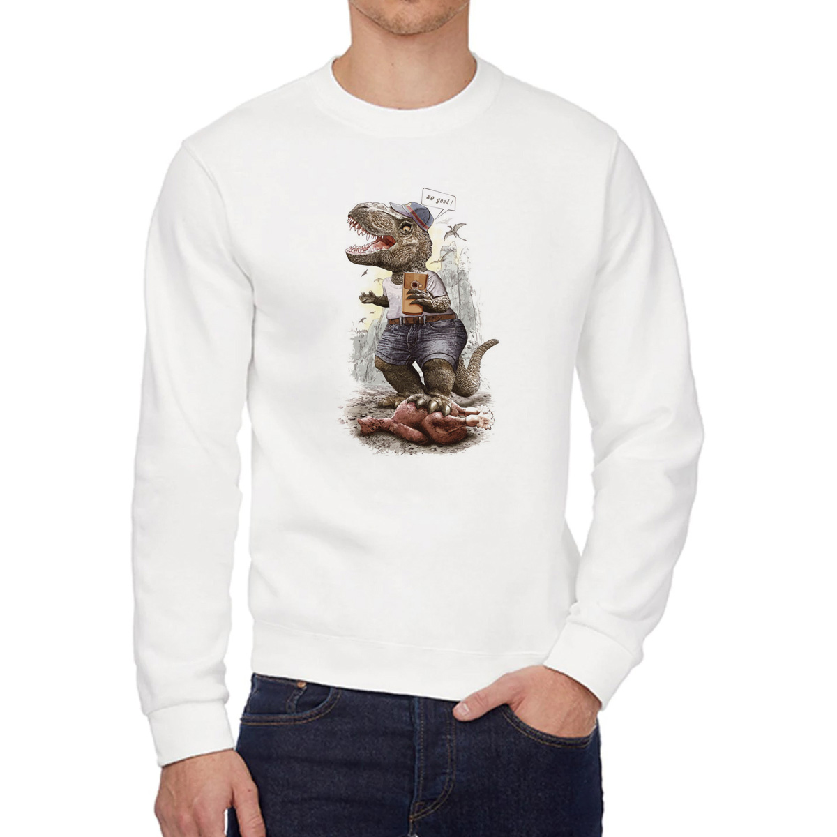 

Свитшот унисекс CoolPodarok W015668 белый 56 RU, 6W015668