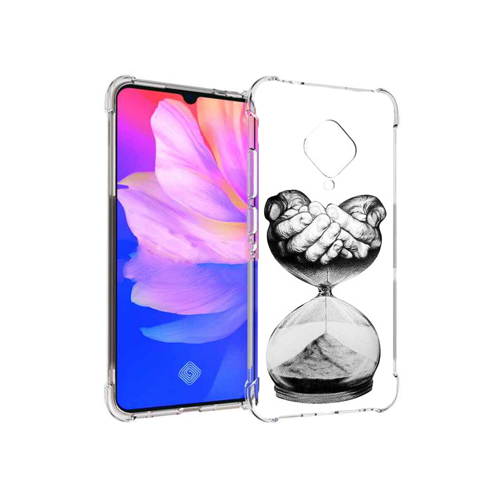 

Чехол MyPads Tocco для Vivo V17 часы жизни черно белый (PT147343.378.669), Прозрачный, Tocco